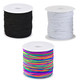 300m Elastic Band Sewing Thread for Shirring - Black , White & Rainbow